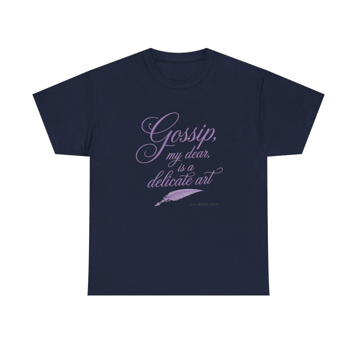 Bridgerton "Gossip, my dear, is a delicate art" Unisex Tee - alternate angle 3, merchandise