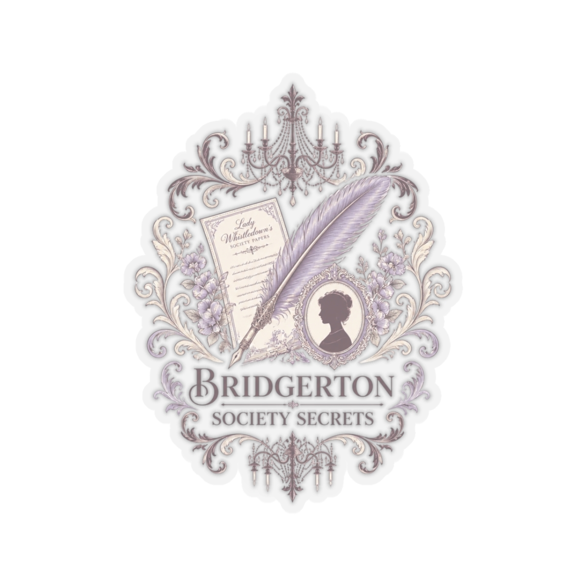 Bridgerton "Bridgerton Society Secrets" Sticker