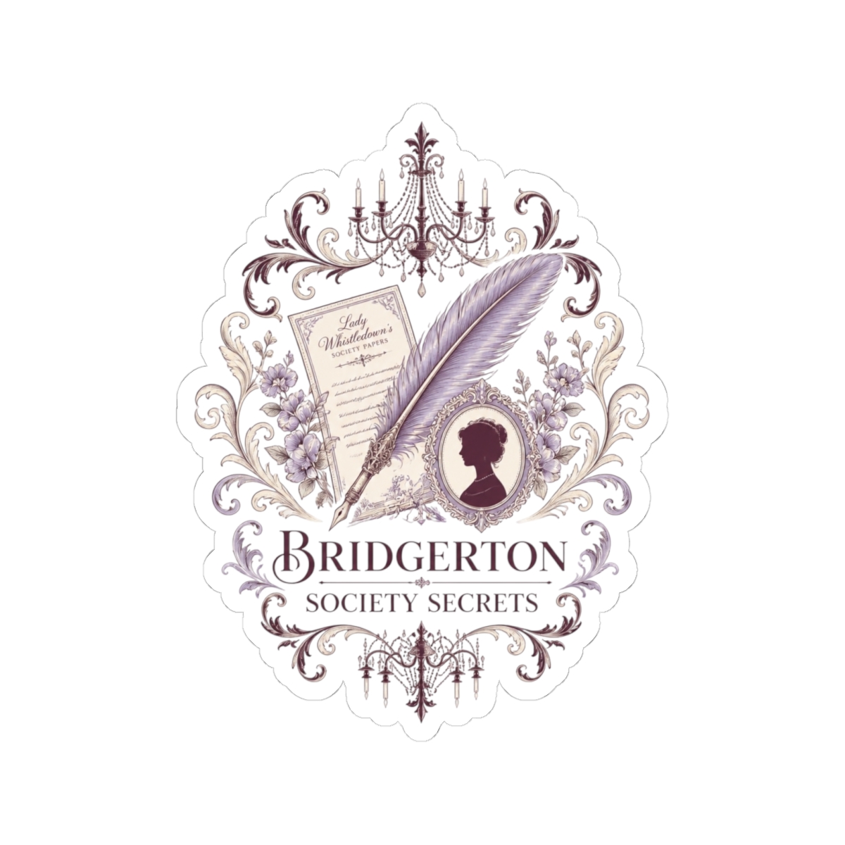 Bridgerton "Bridgerton Society Secrets" Sticker